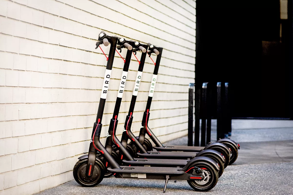 Charging Bird Scooters